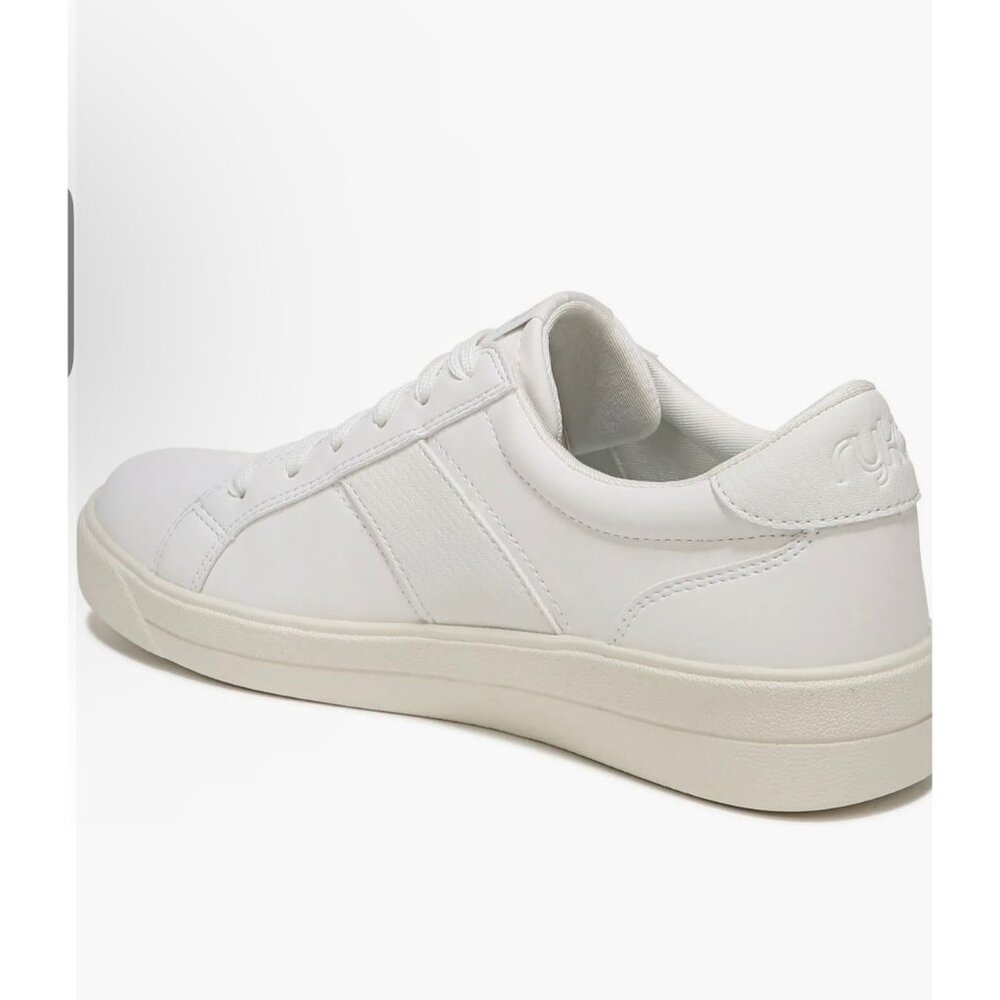 Ryka Viv Classic Oxford Lace Up Size 7M EU 37 White Leather Sneakers Women's NWO - Picture 9 of 12